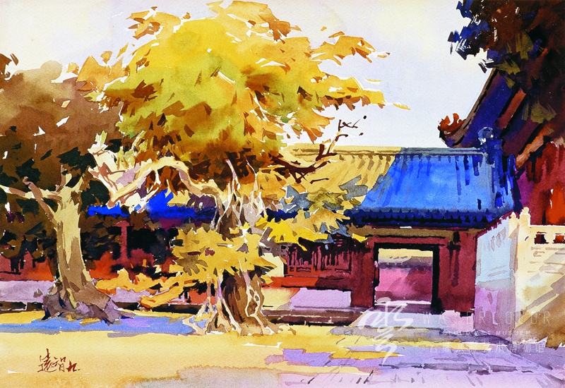 刘远智 《古宅秋意》 38*55cm